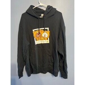Uniqlo x Line Friends Year of The Tiger Lets Celebrate Together Black Hoodie XXL